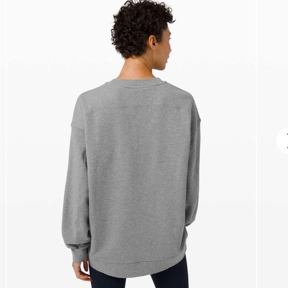 Lululemon perfectly oversized crewneck grey size 8 - Picture 2 of 5
